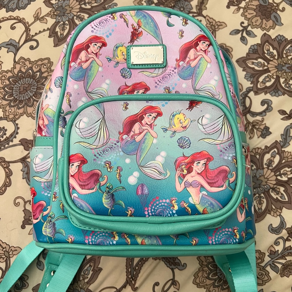 DISNEY ARIEL MINI BACKPACK PURSE BAG NWT